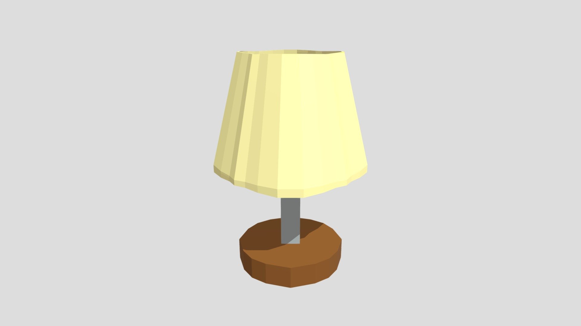 Low Poly, Old-Style Lamp (2)