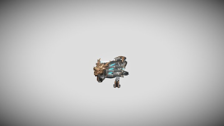 Scifi_Turret_Type2_Basic 3D Model