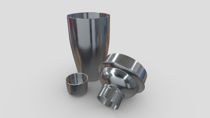 Cocktail Shaker Open 3D Model