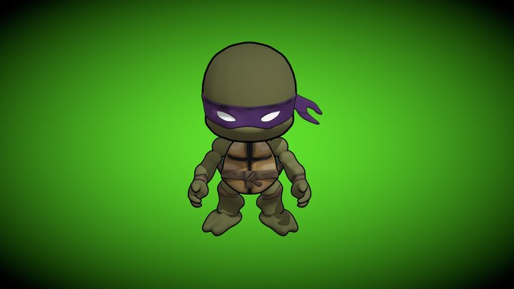 TORTUGA NINJA OUTLINE 3D Model