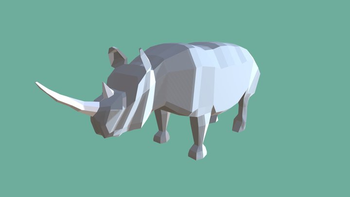 Rhino - Low Poly 3D Model