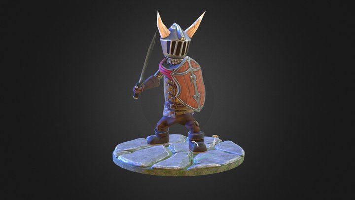 The Little Knight - Version 2 3D Model