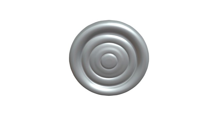 Concentric circular target design 3D Model