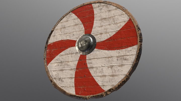 Round Shield 3D Model