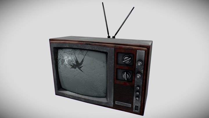 Abandoned TV 3D Model