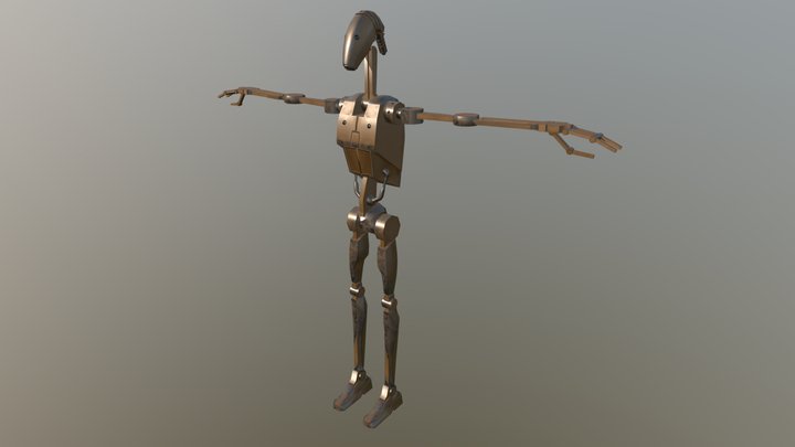 Battle Droid 3D Model