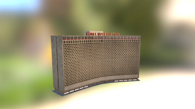 Hotel Uzbekistan 3D Model