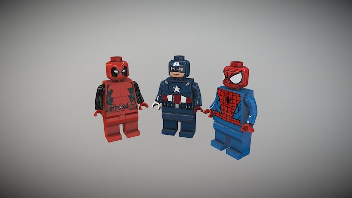 Lego Avengers 3D Model