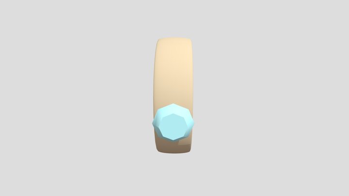 Diamond ring 3D Model