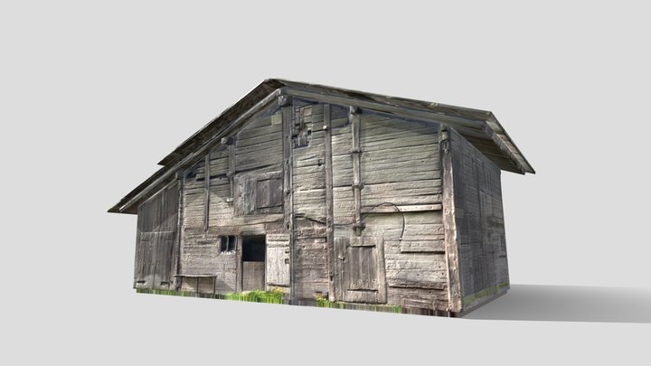 Shed in Valais 3D Model