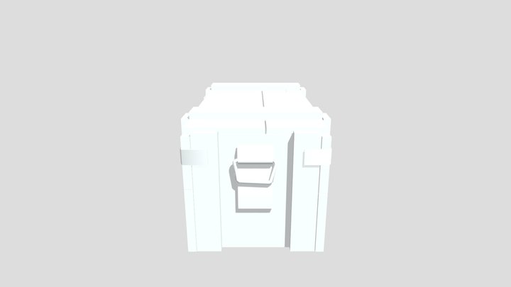 Military crate 3D Model