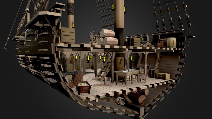 Pirate asset 3D Model