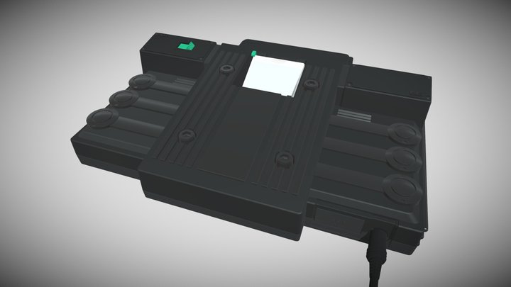 NEC SuperGrafx Console Shell - 1989 3D Model