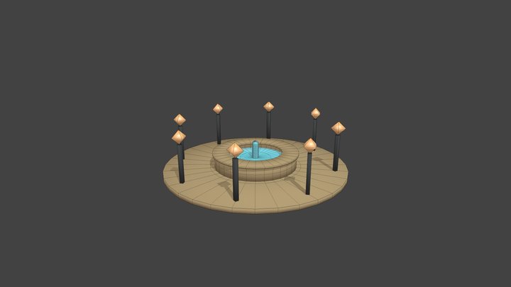 Fountain 3D Model