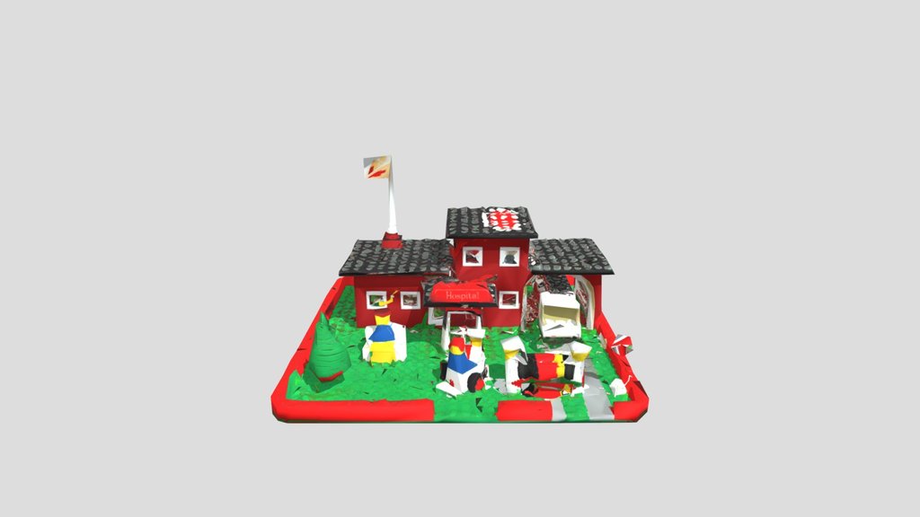 Meshy_AI_ Lego_ Hospital_obj