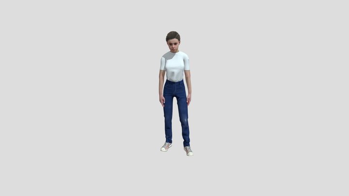 aishah  Head Nod 3D Model