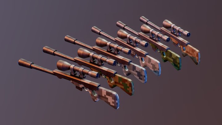 Sniper Sketchfab 3D Model
