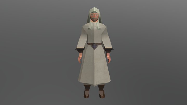 AFK Journey: Merlin - PSX 3D Model