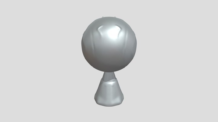 white humanoid robot 3D Model