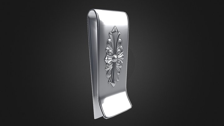 Chrome Hearts Money Clip 3D Model