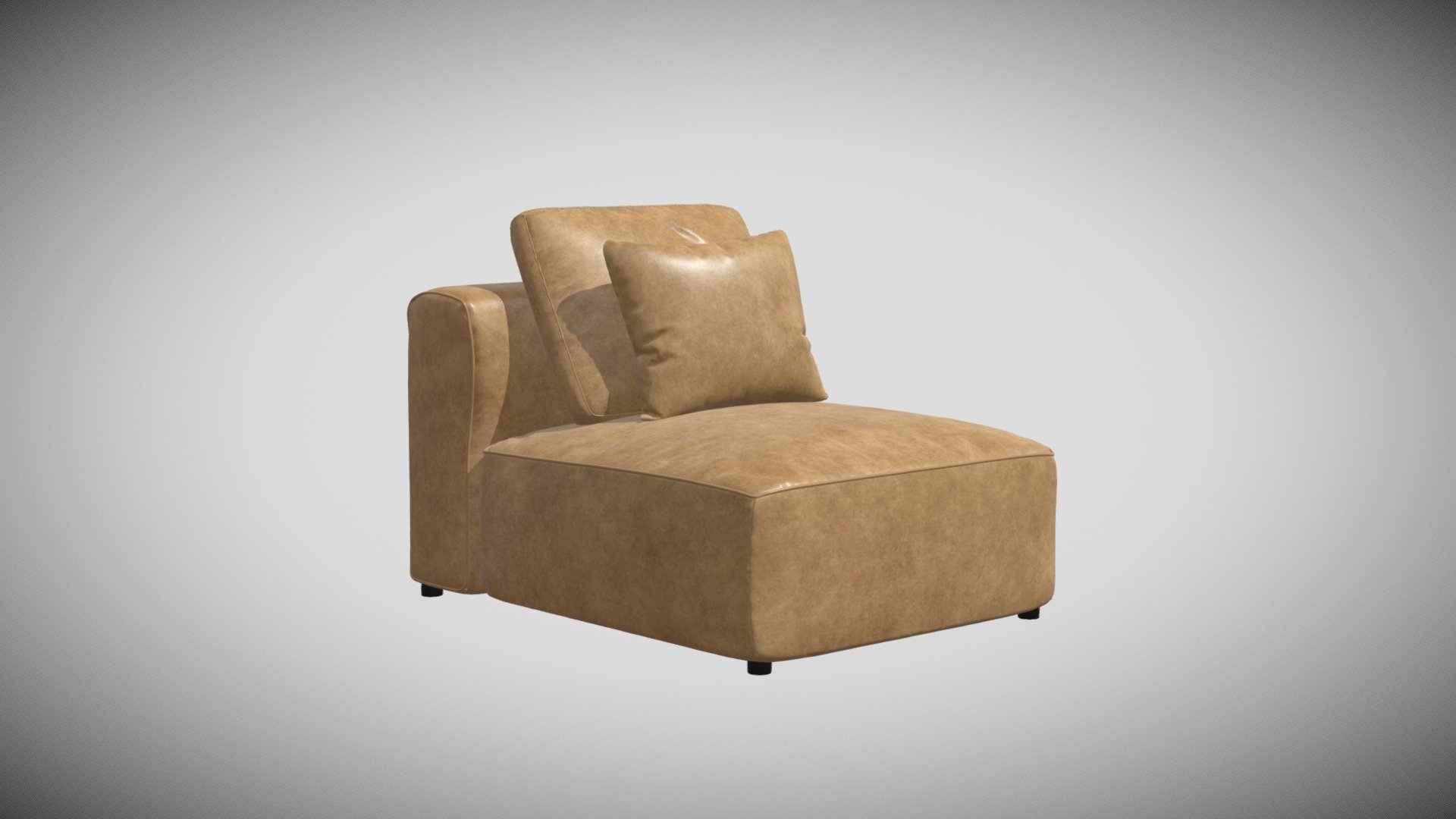 The 5th Armless Seat Download Free 3D model by ValyouFurniture