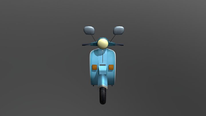 作業-摩托車 3D Model