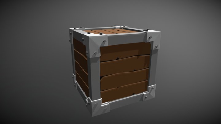Low Poly Box 3D Model