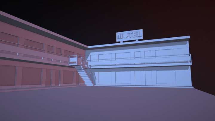 Primitive Motel 3D Model