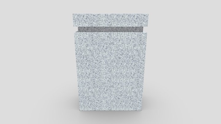 親柱AZ-3白 3D Model