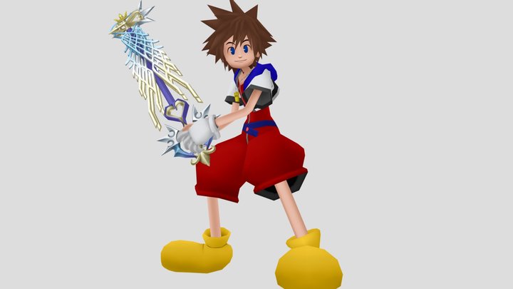 Sora - Kingdom Hearts II - Timeless River-Color - Download Free 3D