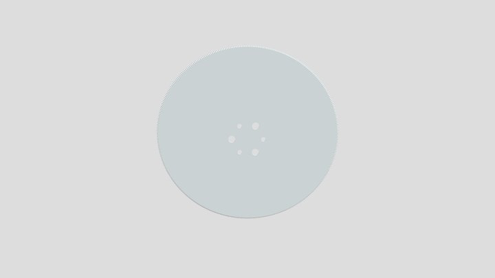 Disco Corte 7" 3D Model