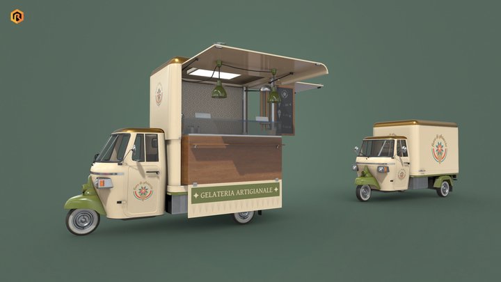 Food Truck | Low-poly PBR 3D Model 3D Model