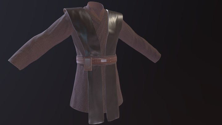 Anakin Skywalker Jedi Robes 3D Model