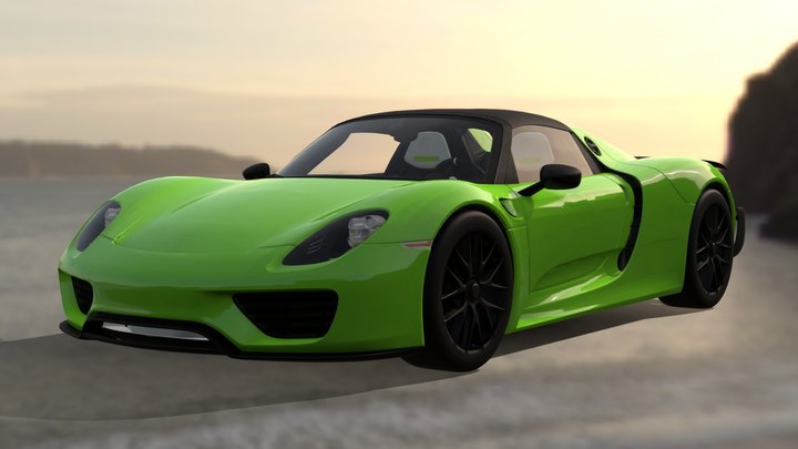 Porsche 918 Spider 3D Model