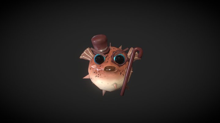Puffer Fish Fase 3 3D Model