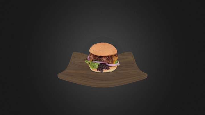 Wooden Plate 3D Model