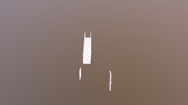 Staircase Window And Door Finished 3D Model
