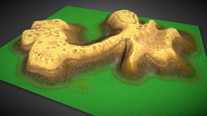 静川遺跡発掘時の風景 3D Model