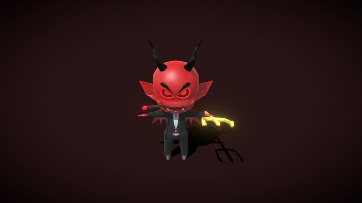 Chibi Demon 3D Model