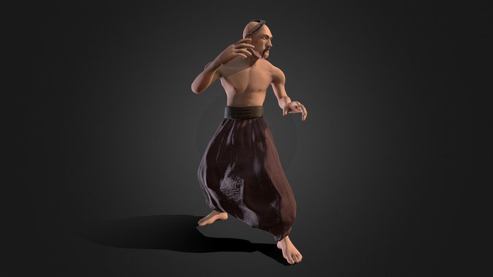 kozak posing 3D Model