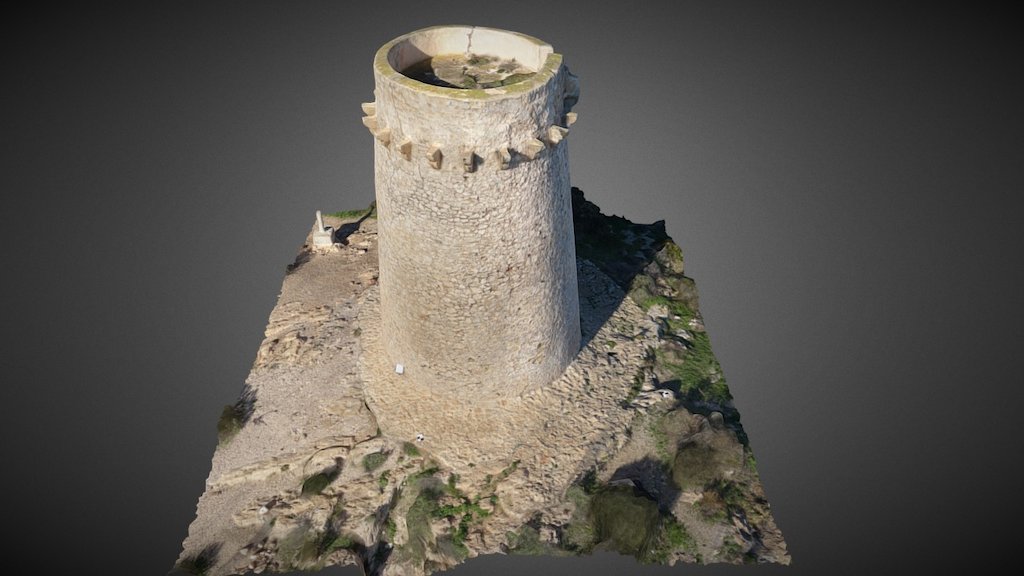 Torre de Cap d'Or (Moraira) — Sketchfab embed 3D viewer