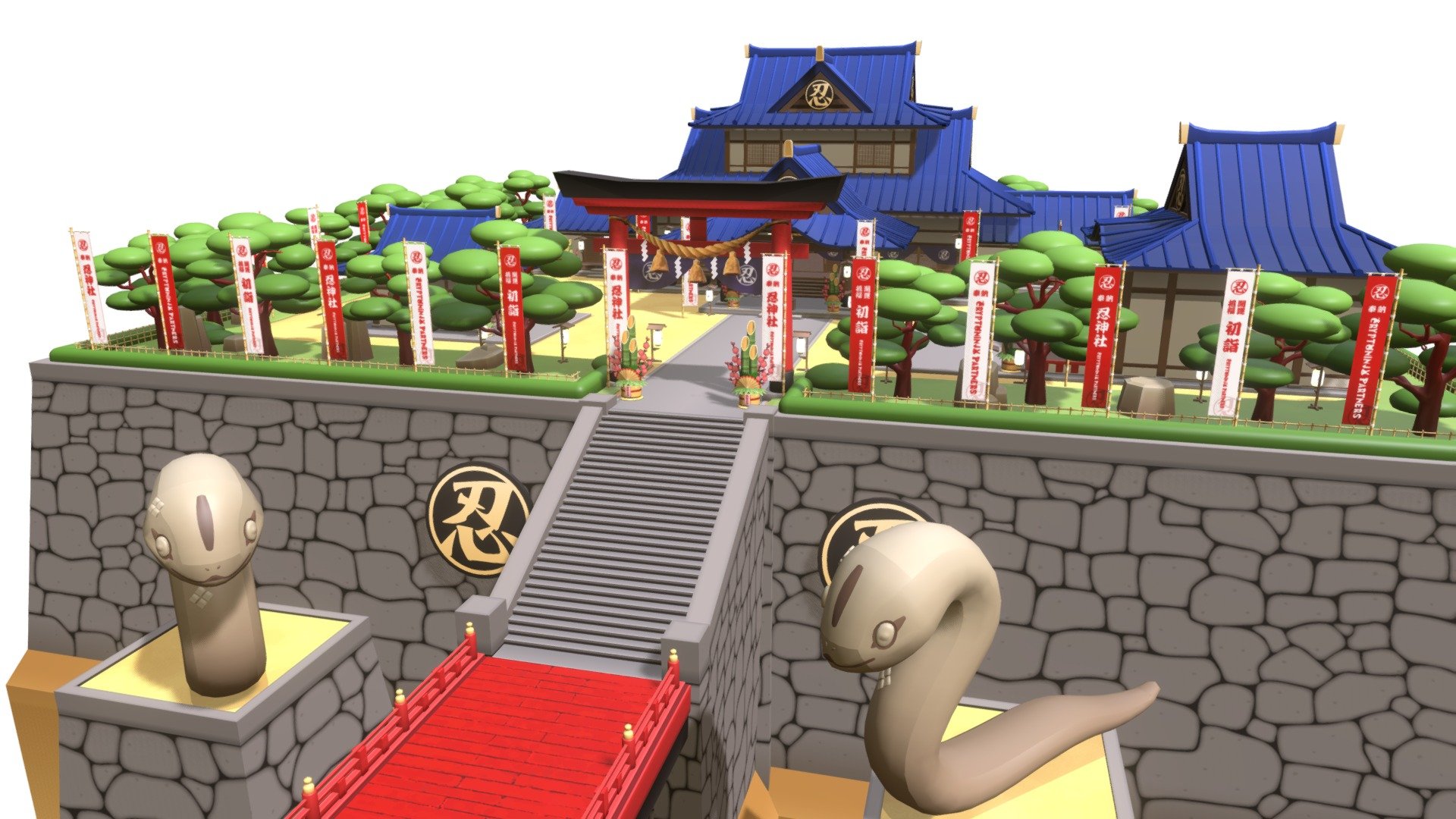 Shinobi Jinja Temple - 3D model by Latch (@Latch_Sketch) [4dde75f ...