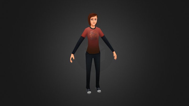 VG Remix | The Last of Us | Ellie 3D Model