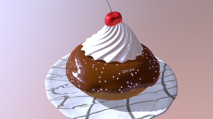 My Donut Plated 3D Model