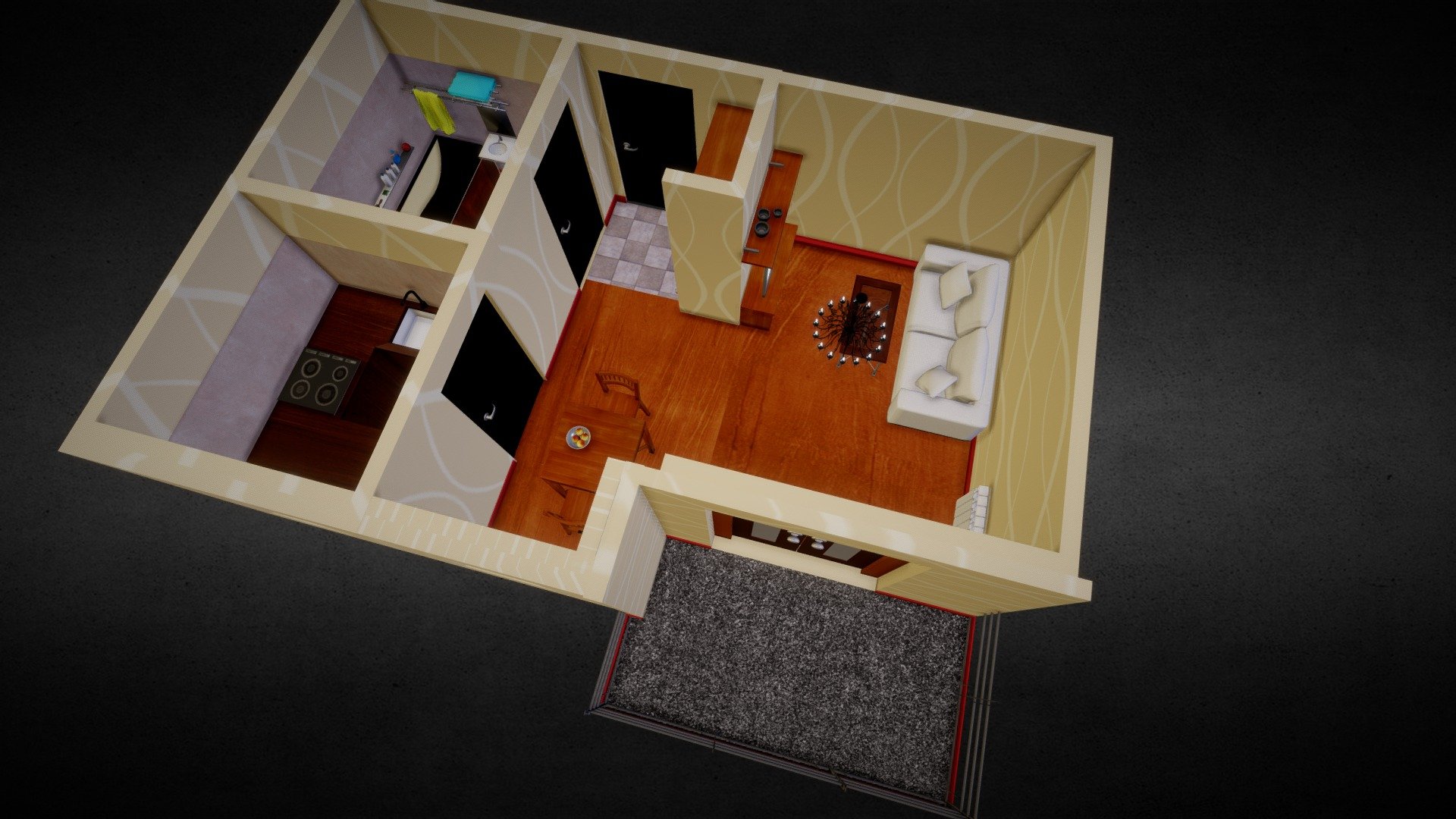Single person apartment
