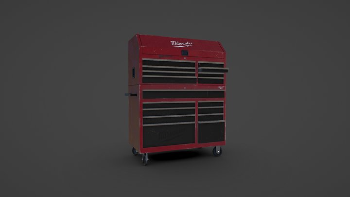 Milwaukee Storage Toolbox 3D Model