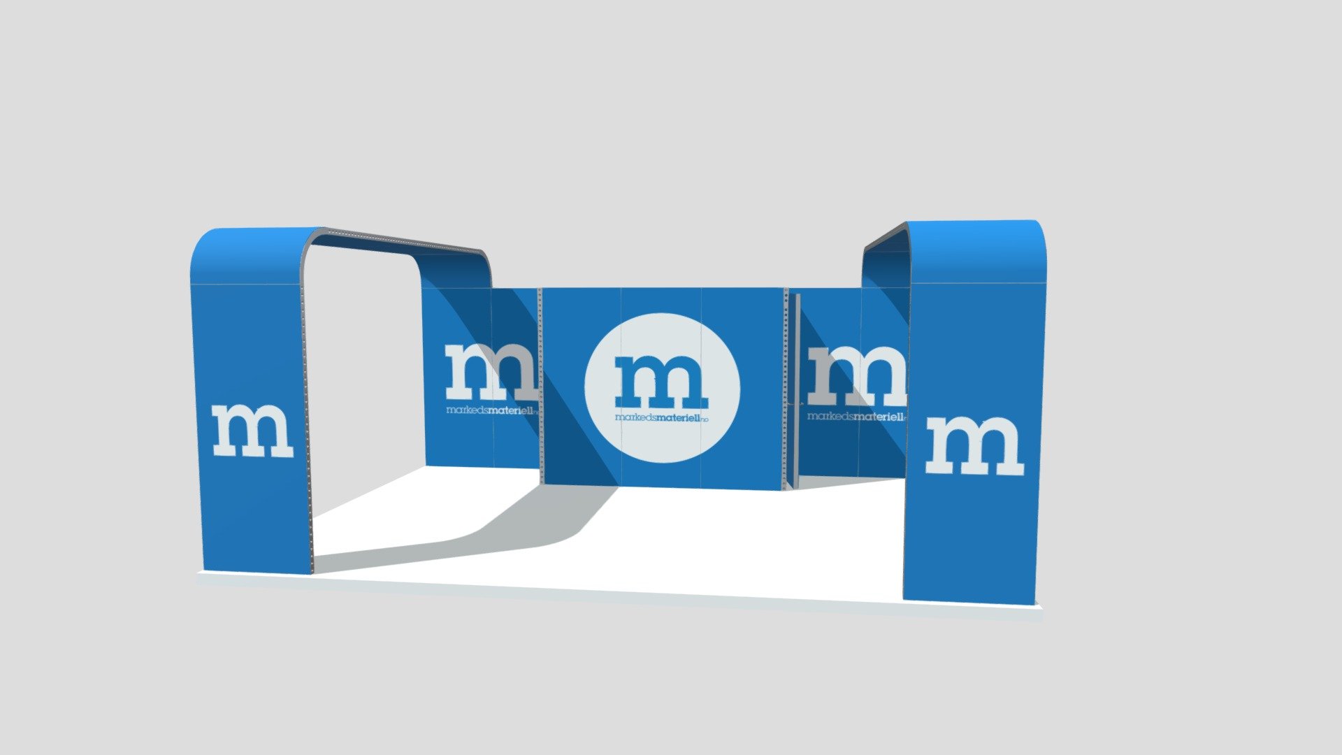 Expo Frames Crab 7x6m 3D model by Markedsmateriell.no