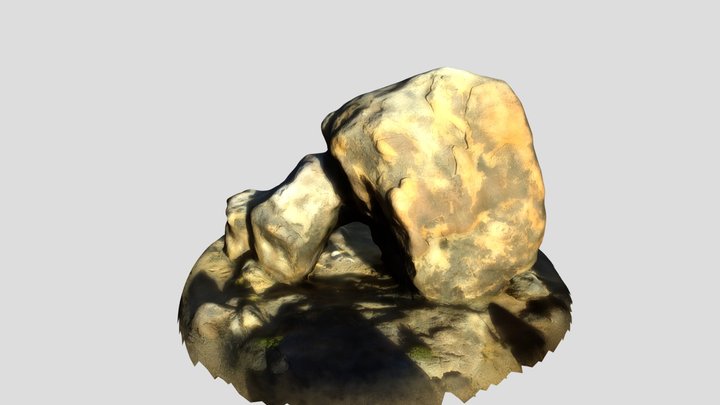 Exposed Granite Boulders - Alabama Hills 3D Model
