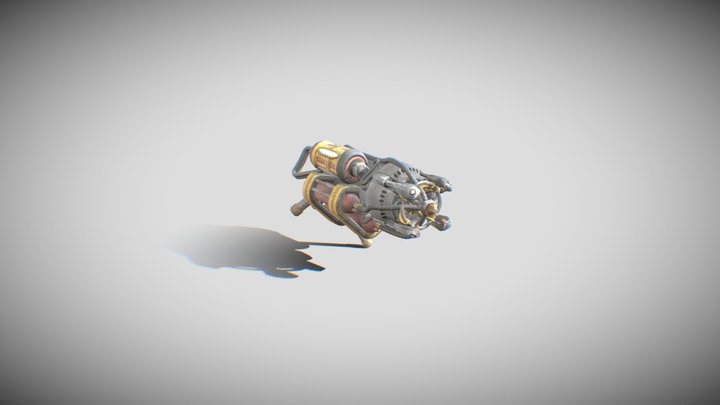 ( JUGGERNAUT PART ) Gravity Gun [99] 3D Model
