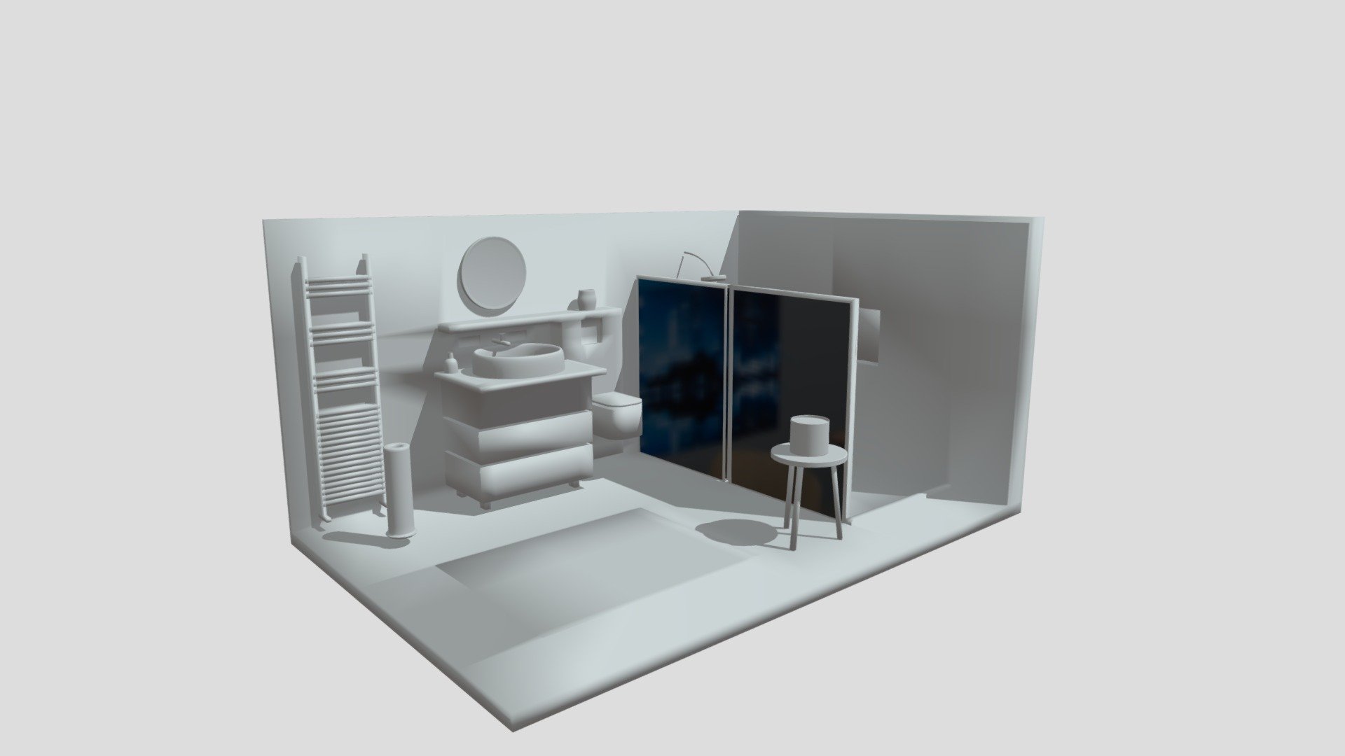 Bathroom Interior - Download Free 3D model by Shivang Jindal ...
